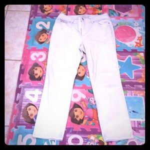 Hannah Denim Khaki Straight Leg Jeans Size 8